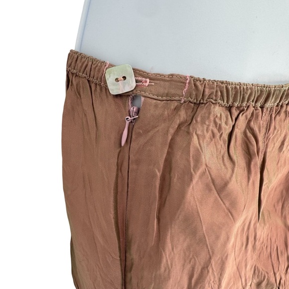 Hanna for La Journee Steampunk Whimsygoth Ruched Crinkle Maxi Skirt Size 2 Small - Picture 7 of 10